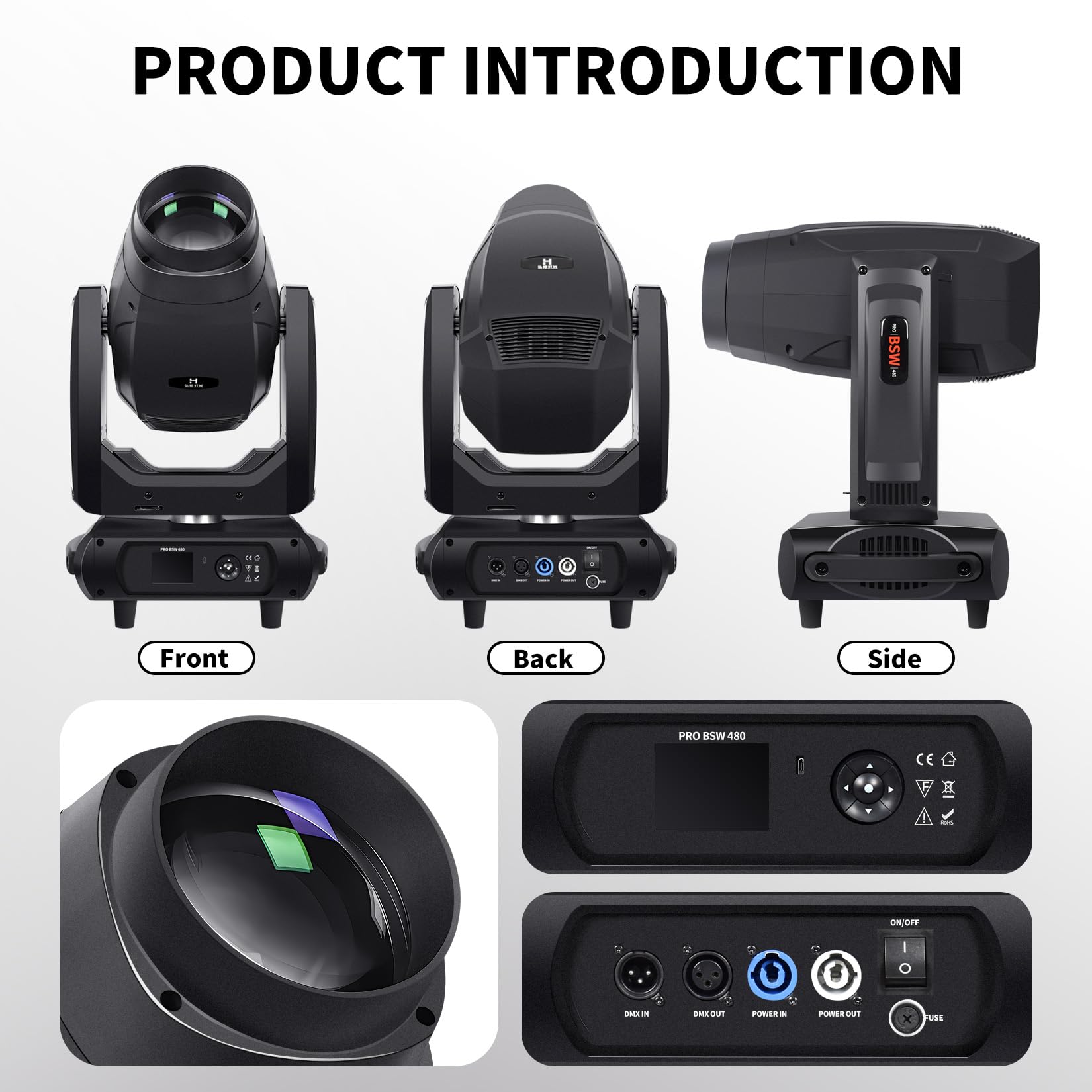 Amazon.com: DJCLUB LED Beam Spot Wash 3In1 Moving Head 400W