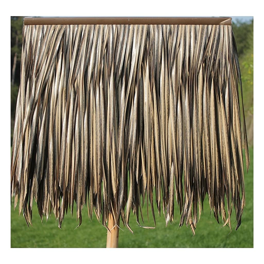 Faux chaume artificiel tuile de chaume plastique pour couverture toit terrasse et paillote 4 unités