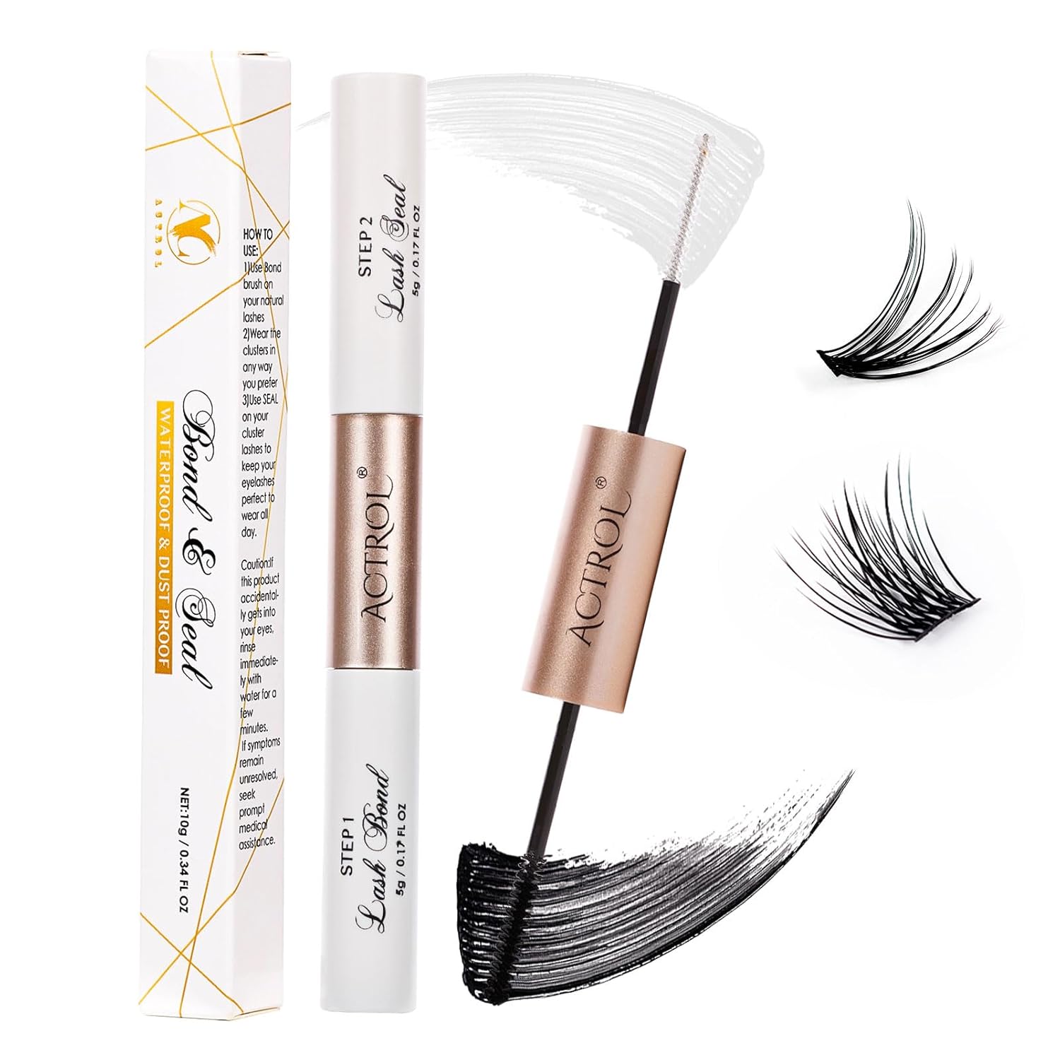 Amazon.com: Lash Bond and Seal Cluster Lash Glue for Individual Lashes ...