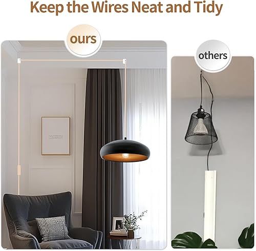 Miniatura 6 de Paquete de 6 ganchos de aluminio para colgar en el techo, ganchos de techo súper carga, ganchos de techo blancos para luces colgantes, gancho de