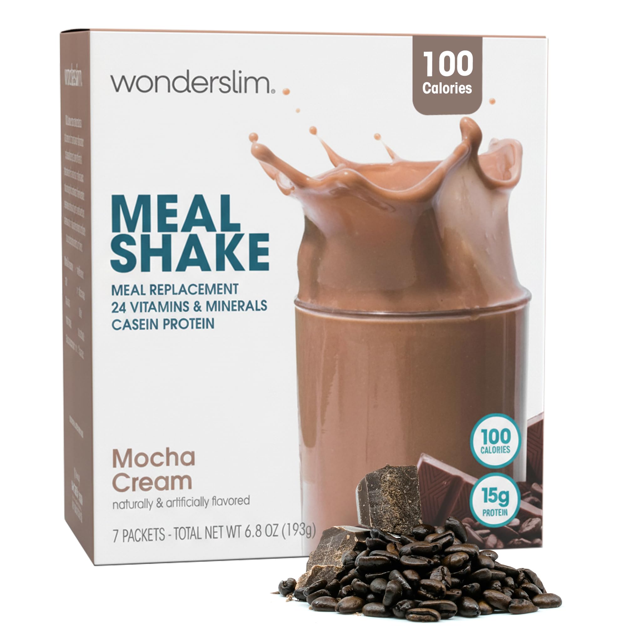 Amazon.com: WonderSlim Meal Replacement Shake, Mocha Cream, 15g