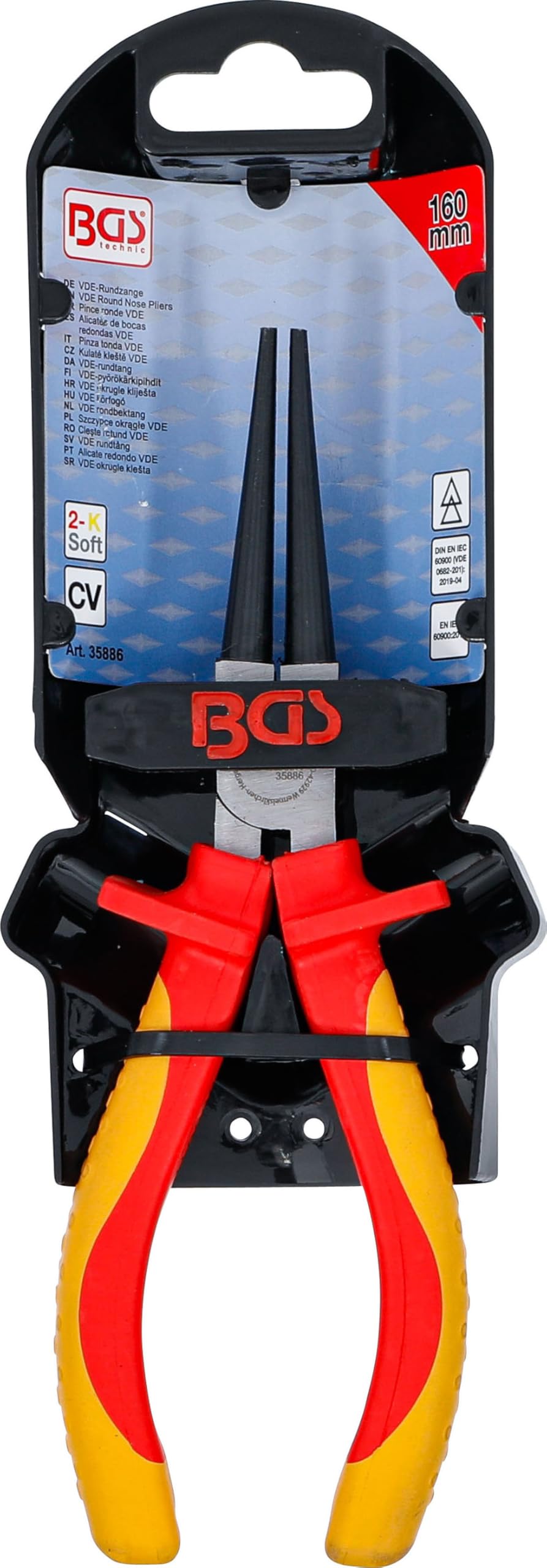 BGS 35886 | VDE-Rundzange | 160 mm