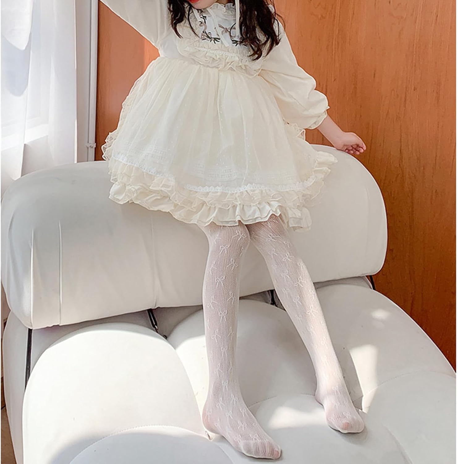 Tights, Girls Tights Bowknot Soft Tight Little Girl Leggings Newborns Pantyhose Infant Pants Stretchy Stockings