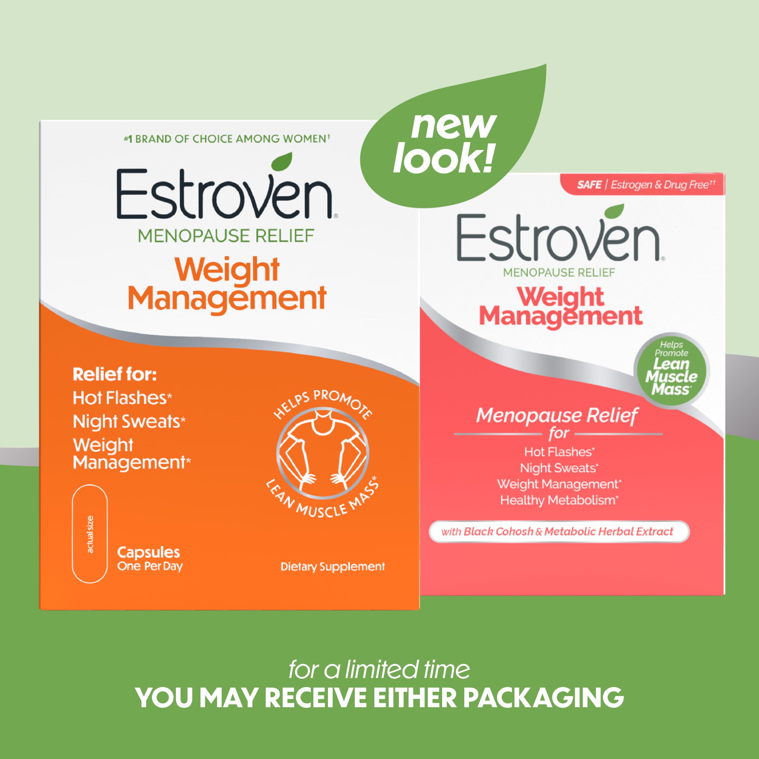 Estroven Weight Management for Menopause Relief Supplement for Women, 60 Ct — Amazon image 2