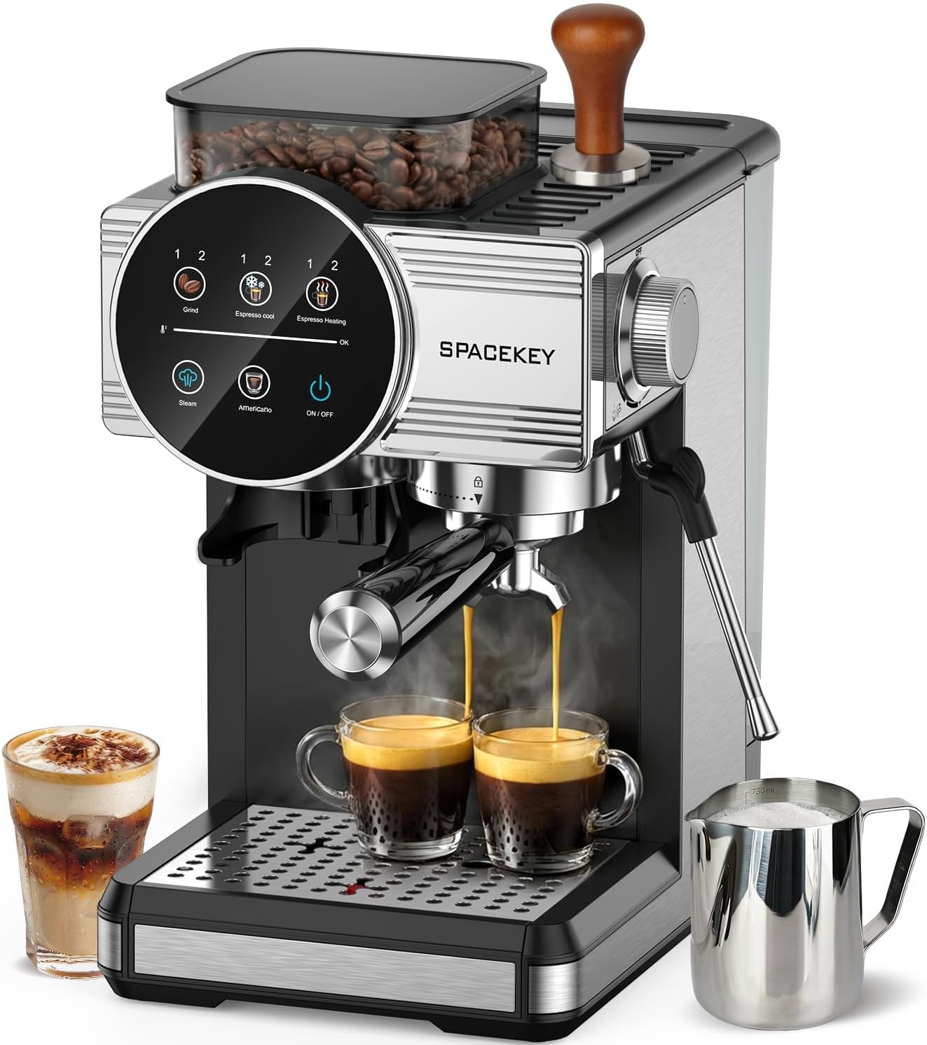 Spacekey Espresso Machine with Grinder