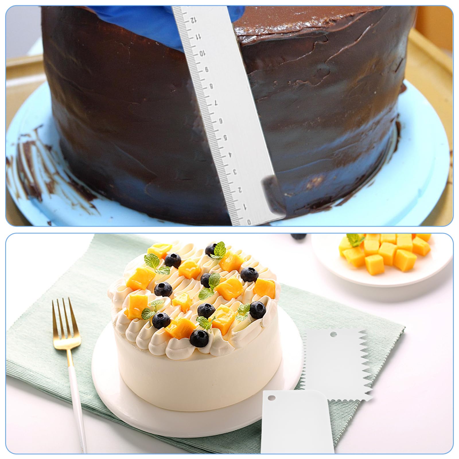 Lot de 34 seringues à gâteau en acier inoxydable - 20 douilles professionnelles - Réutilisables - Accessoires de pâtisserie pour décoration de gâteaux, beignets, cupcakes, pâtisseries