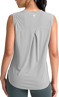 SANTINY Women's Workout Tank Tops Athletic Gym Yoga Shirt