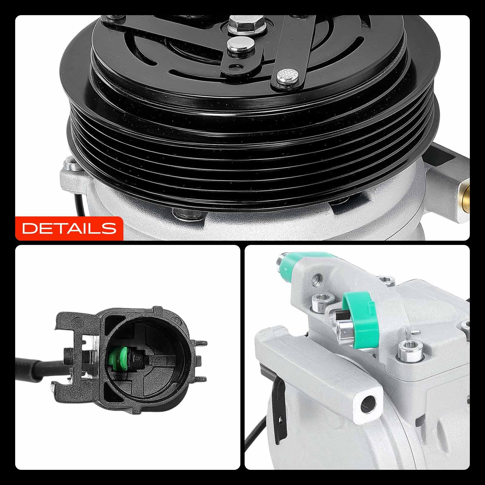 Frankberg Compressore aria condizionata con frizione Benzina Compatibile con Picanto TA Replace# 977011Y100, compreso l'olio preconfezionato