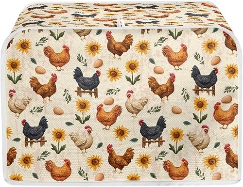 Vista 29 de Talayituse Cubiertas para Tostadora de 4 Rebanadas con Estampado de Verduras Protección contra Polvo Cubiertas para Máquina de Hacer Pan Cubierta