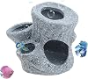 Aquarium Cave Rocks Ceramic Fish Tank Cave Cichlid Shrimp Breeding Cave Decorations for Fish to Rest, Hide and Play