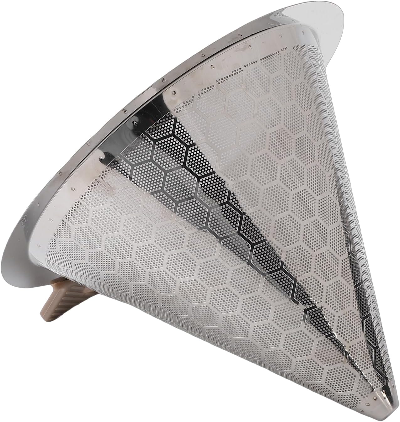 Stainless Steel Pour Over Coffee Dripper L Size Paperless Coffee Filter Reusable Maker with Large Capacity for Tea Milk Tea
