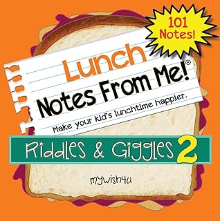 101 Tear-Off Lunch Box Notes for Kids, Riddles & Giggles Volume 2, Inspirational, Motivational, Thinking of You, Jokes for Kids, Back to School, Summer Camp, Ages 8+
