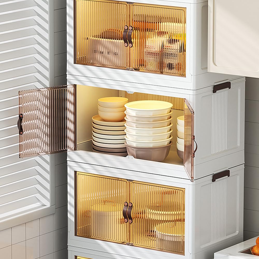 Tour de rangement à Roulettes en Plastique, 6 Grands Tiroirs,Ouverture Facile, Meuble de Rangement, Papeterie, pour Chambre, Salle de Bain, École & Bureau, Sans BPA-60*34*103 cm-blanc