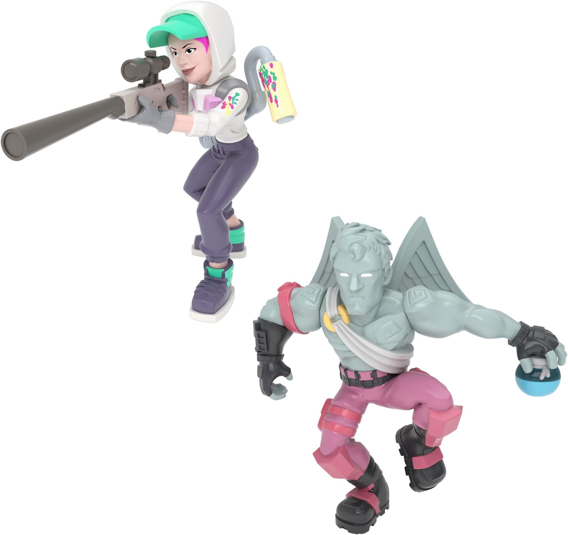 Fortnite Duo Pack-Assortment Teknique and Love Ranger, Multi-Coloured