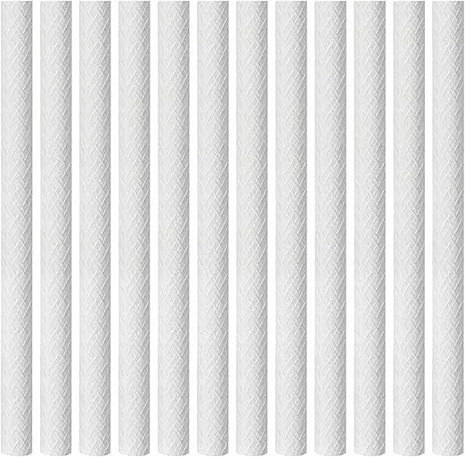 Deco Window 12 Pcs Tiki Torch Wick for Outside Garden Torches Long Lasting Citronella Oil Lamp Fiberglass Replacement for DIY Lantern, Wine Bottle