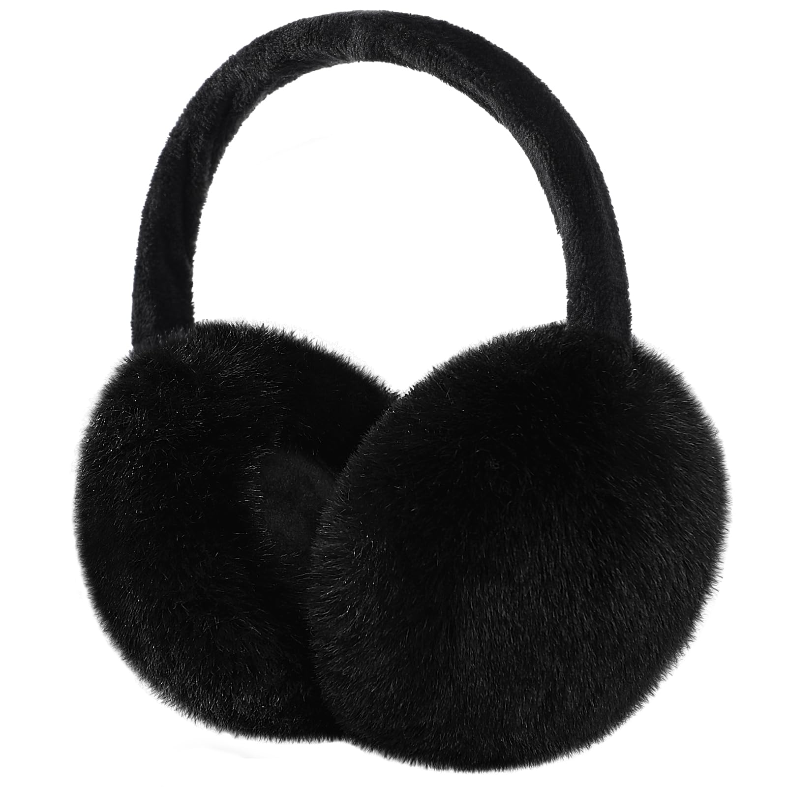 Ear Muffs for Winter Women - Black Adjustable Earmuffs for Women Winter Foldable, Ear Muffs for Women Warm Foldable Ear Muffs for Men Outdoor-image-17