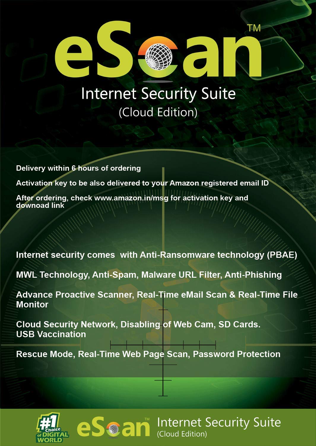eScan Internet Security Suite with Cloud Security Version 14 - 1 User, 1 Year (Email Delivery in 2 Hours - No CD) (B07FN63PSY) Amazon Price History, Amazon Price Tracker