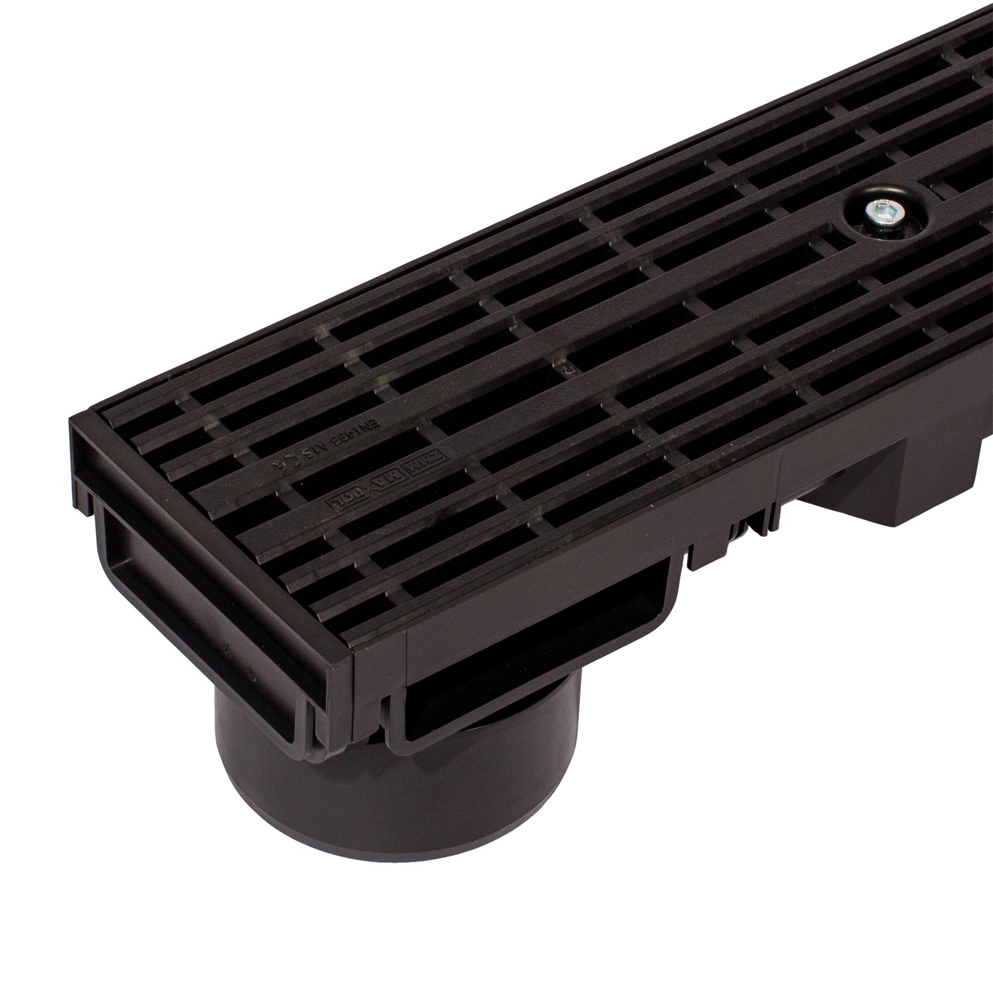 ScarMaxx - Entwässerungsrinne Set - Höhe: 60 mm Breite: 130 mm Line Schwarz - Produktbild 7