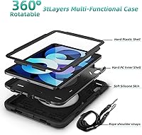 Vista 2 de Funda para iPad (A16) de 11ª generación de 11 pulgadas (2025), iPad de 10.9 pulgadas (2022), con [protector de pantalla de vidrio templado]