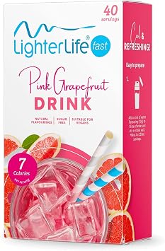 LighterLife Pink Grapefruit, Low Calorie Drink, 10x Sachets per Pack