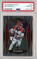 Vista 1 de Graded 2020 Panini Select Joe Burrow #146 Rookie RC Football Card PSA 10 Gem Mint