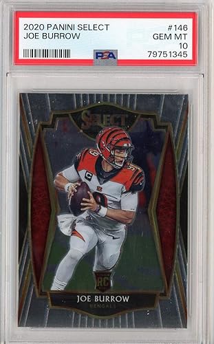 Graded 2020 Panini Select Joe Burrow #146 Rookie RC Football Card PSA 10 Gem Mint
