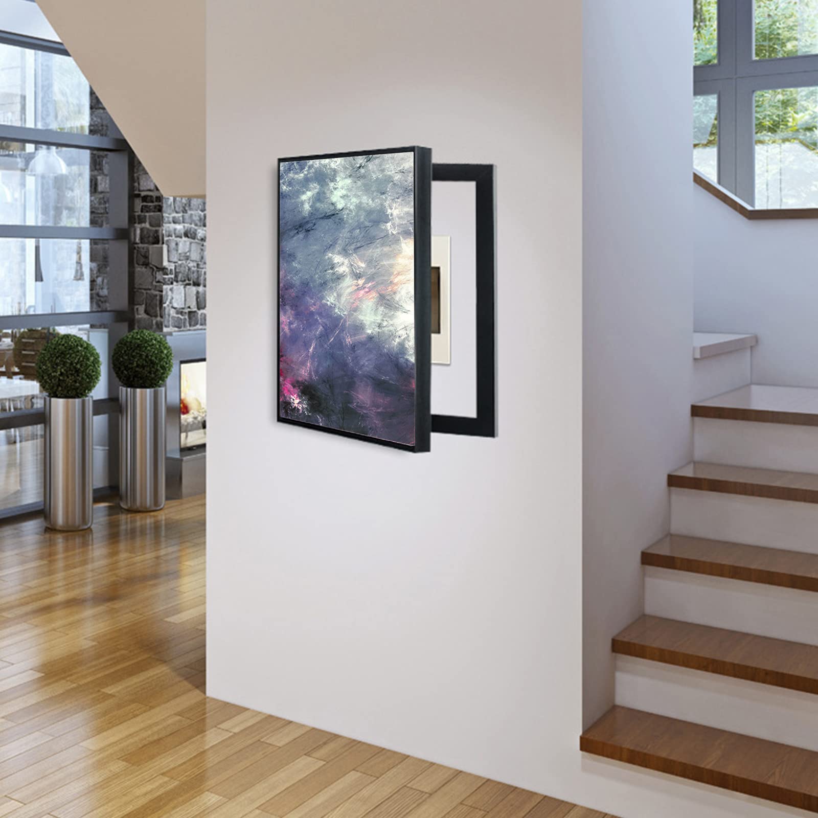 Pintura decorativa de caja de distribución, Cubierta del medidor eléctrico interior Caja de la cubierta del medidor en el hogar Cubierta de la caja eléctrica decorativa Cubierta de los medidores Caja