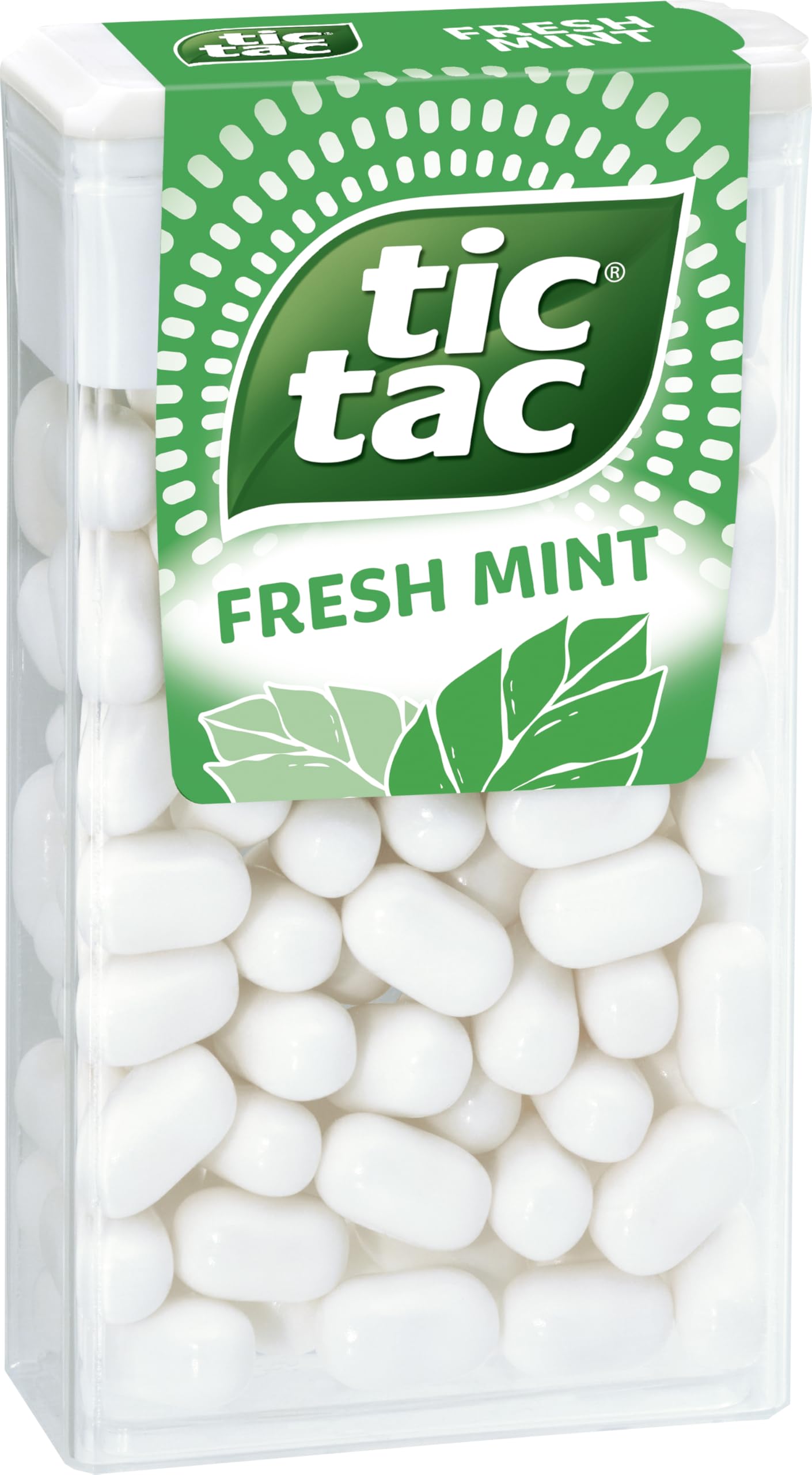 tic tac Mint - Dragees mit Minzgeschmack - 16 x 54 g Packungen | Vegane Pfefferminz-Dragees ohne Farbstoffe & Konservierungsstoffe für frischen Atem unterwegs & zwischendurch