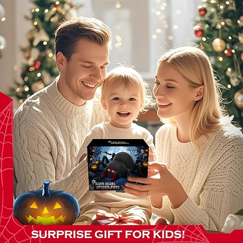 Miniatura 6 de VRG Juguetes de araña a control remoto para niños, juguetes realistas de araña RC para escalar la pared con luz LED, juguetes para niños y niñas de