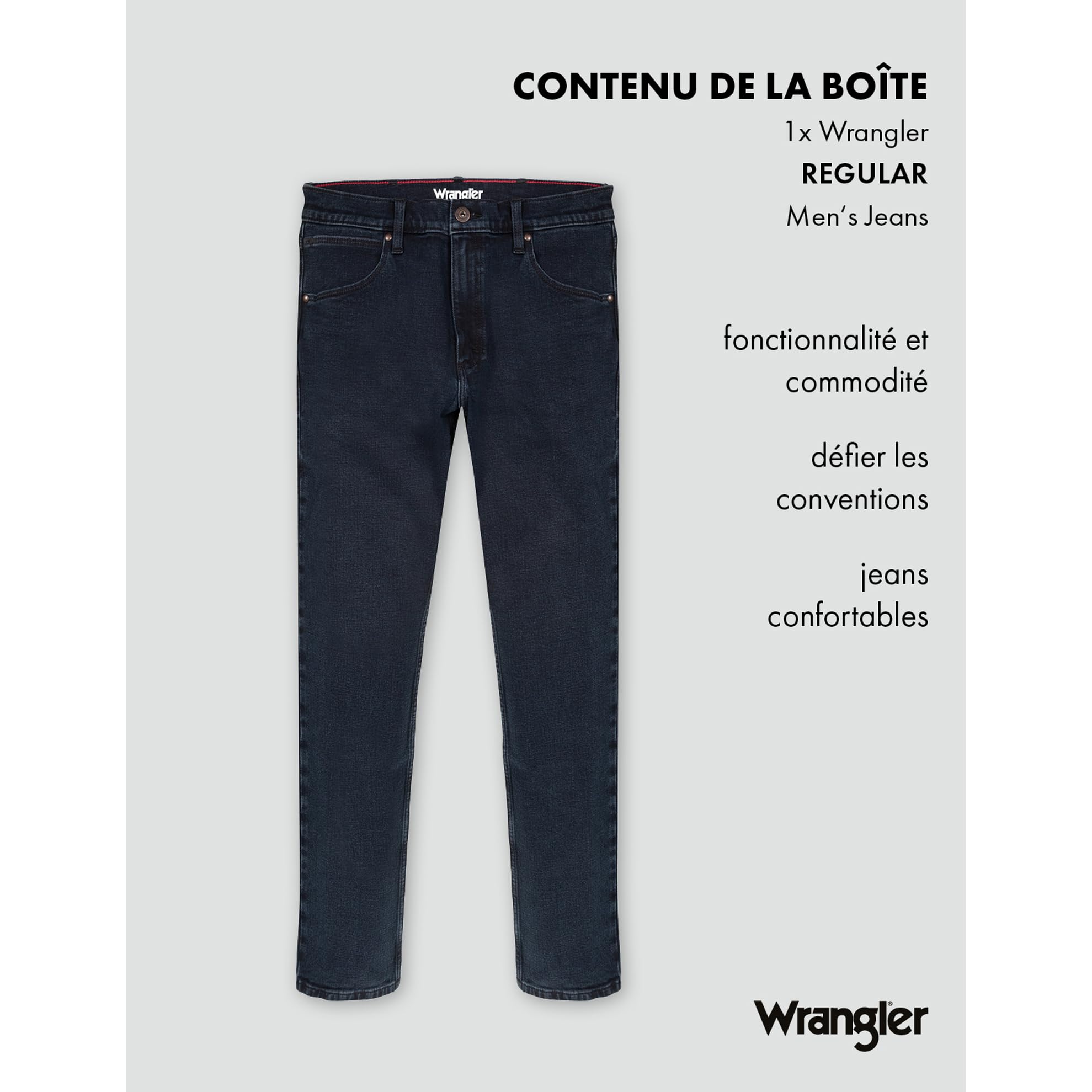 Wrangler Red Kabel Regular - Jeans - Classic - Homme