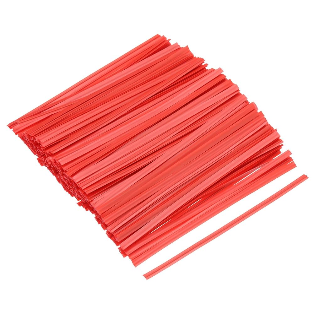 Flixall. 5 Inches Twist Ties Pack Of 100 - Premium Quality Reusable Black Plastic Coated Twist Ties For Bags, Cords - Bread Ties For Household