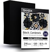 Vista 9 de SANZIX Paquete de 120 postales negras de 4 x 6 pulgadas para correo – 80 libras/220 GSM Tarjetas gruesas imprimibles – Cartulina premium de 4 x 6