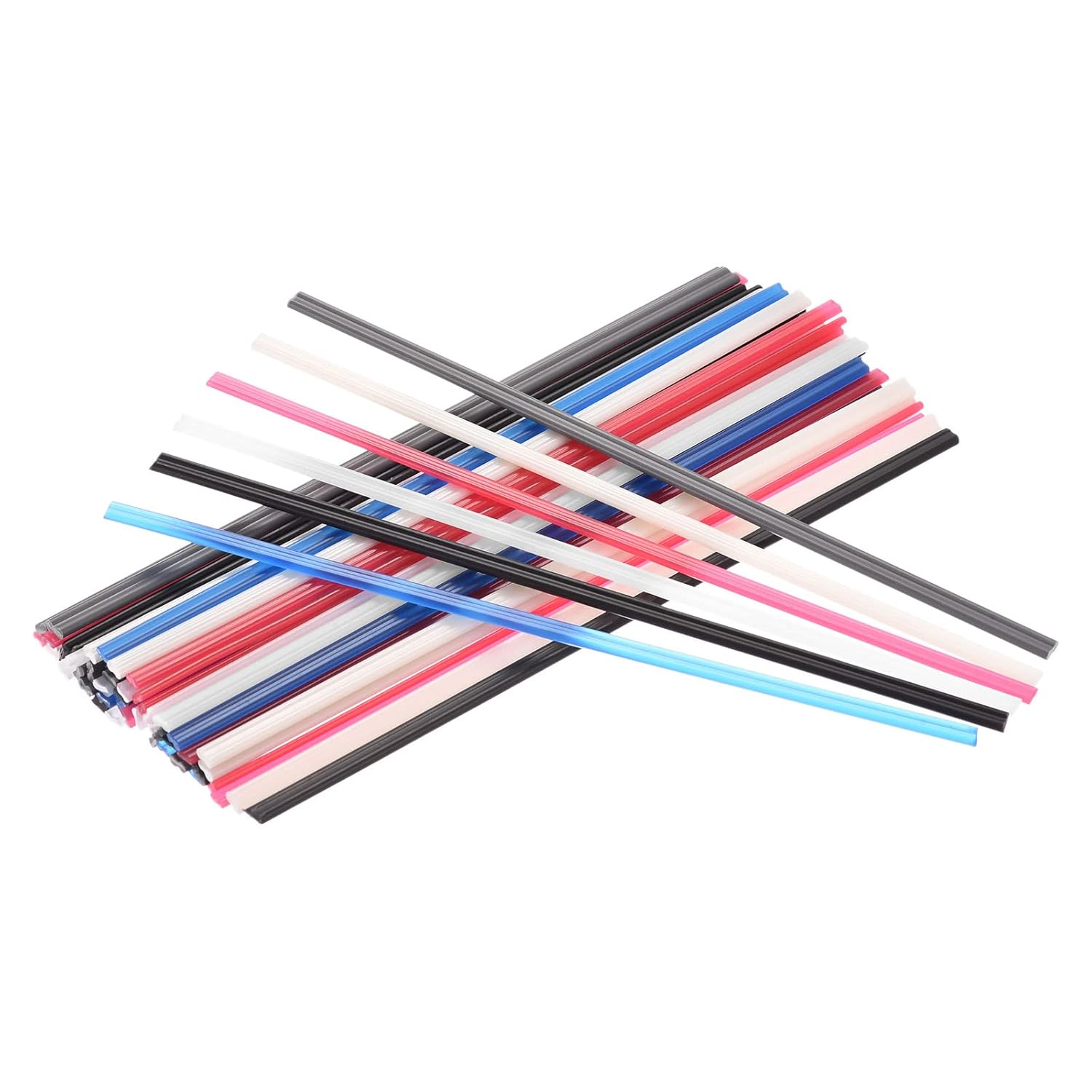 MECCANIXITY Plastic Welding Rod ABS/PP/PVC Repair Welder Rods 200mm/7.87inch for Welding Gun, Pack of 60