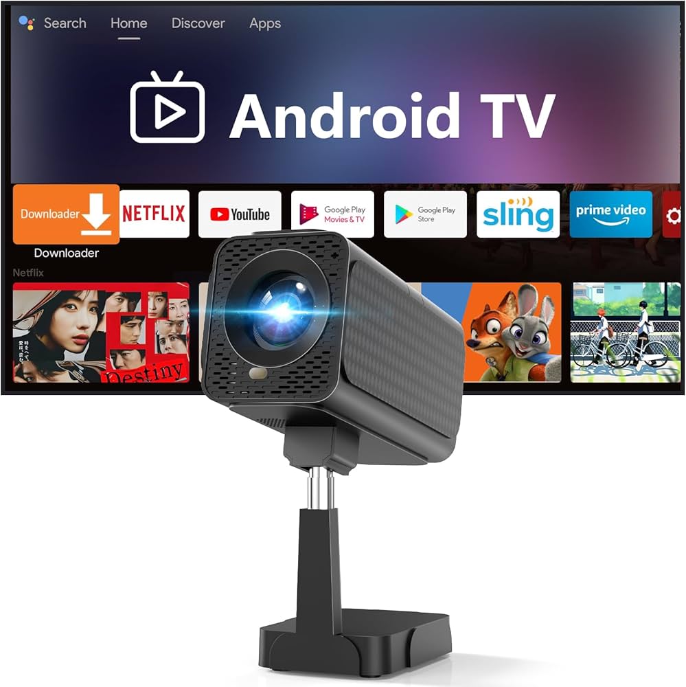 2025新規・Android TV 11.0搭載プロジェクター 天井 2025新規・Android