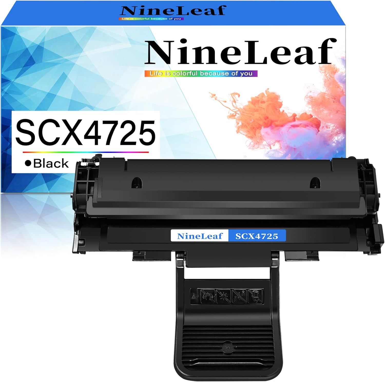 NineLeaf Compatible Toner Cartridge Replacement for Samsung SCX-4725 SCX-D4725A SCX-4725ELS SCX-4725F SCX-4725N SCX-4725FN Laser Printer (1 Black)