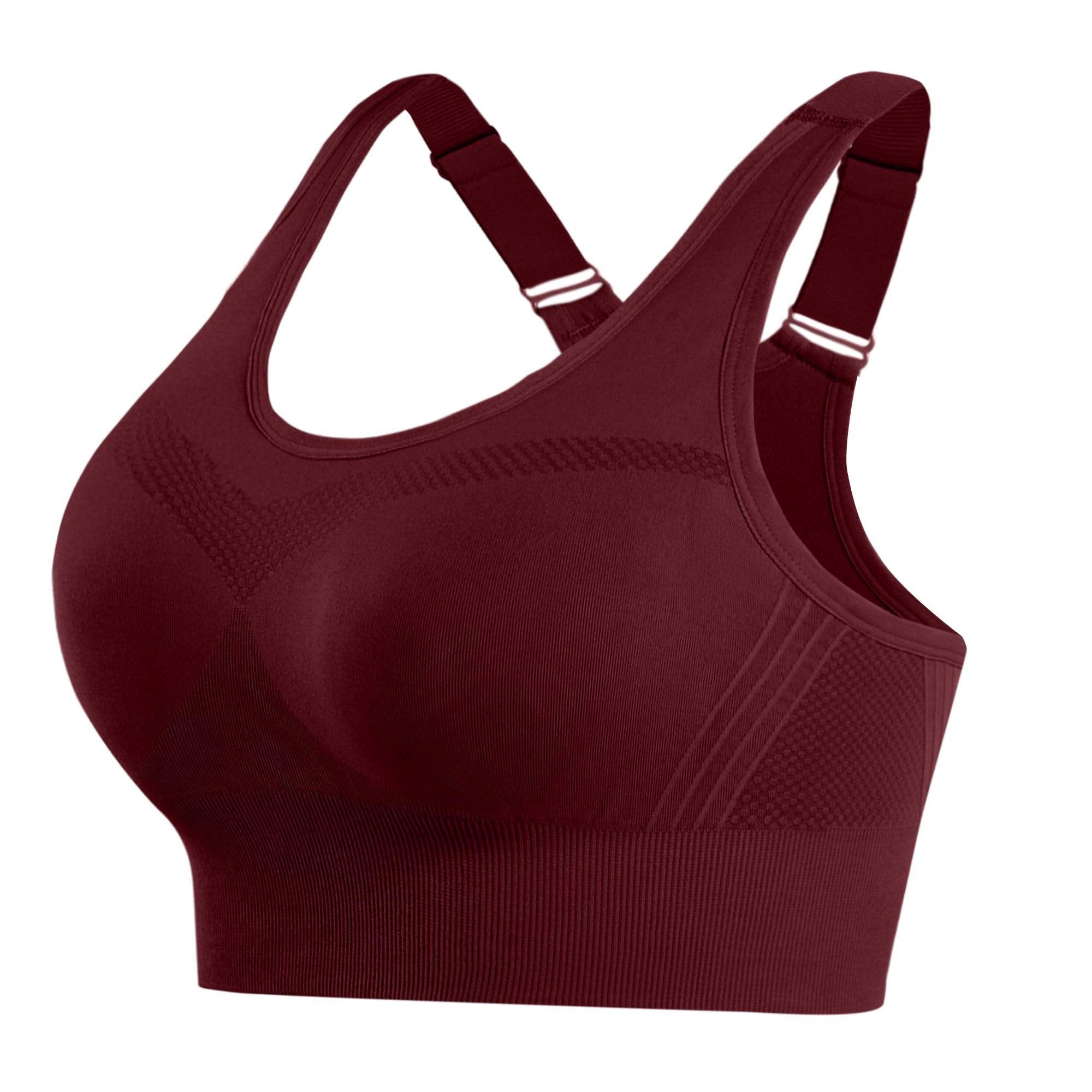 Litherday Sport BH Damen Push Up Sports Bra Starker Halt Sport BH Ohne Buegel mit Abnehmbar Gepolstert für Fitness Jogging Yoga