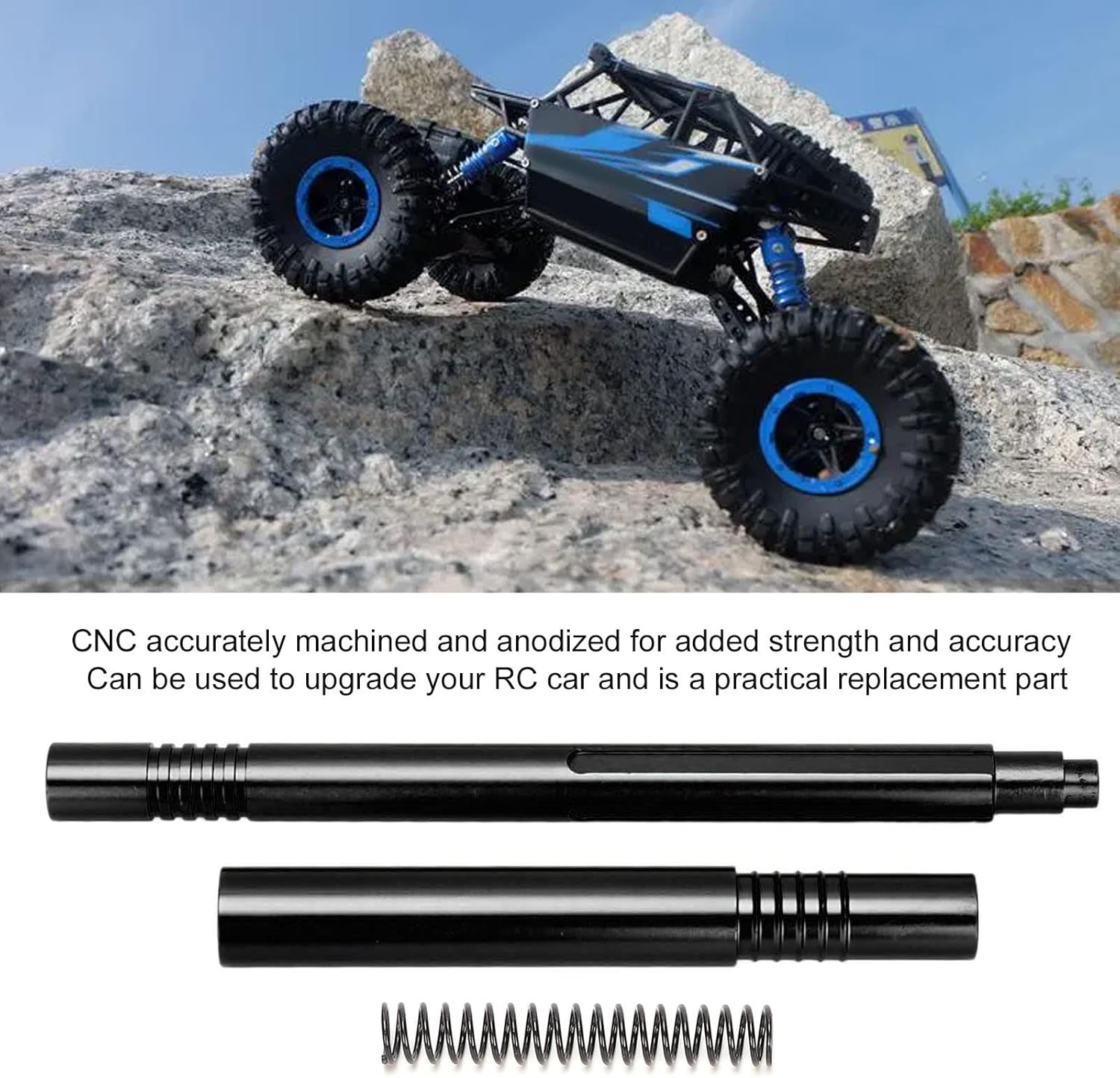 Center Slider Driveshaft,2 Colors RC Car Center Drive Shaft for 1/10 for Big Rock for Typhon for Senton,EntatialzF2mk3m