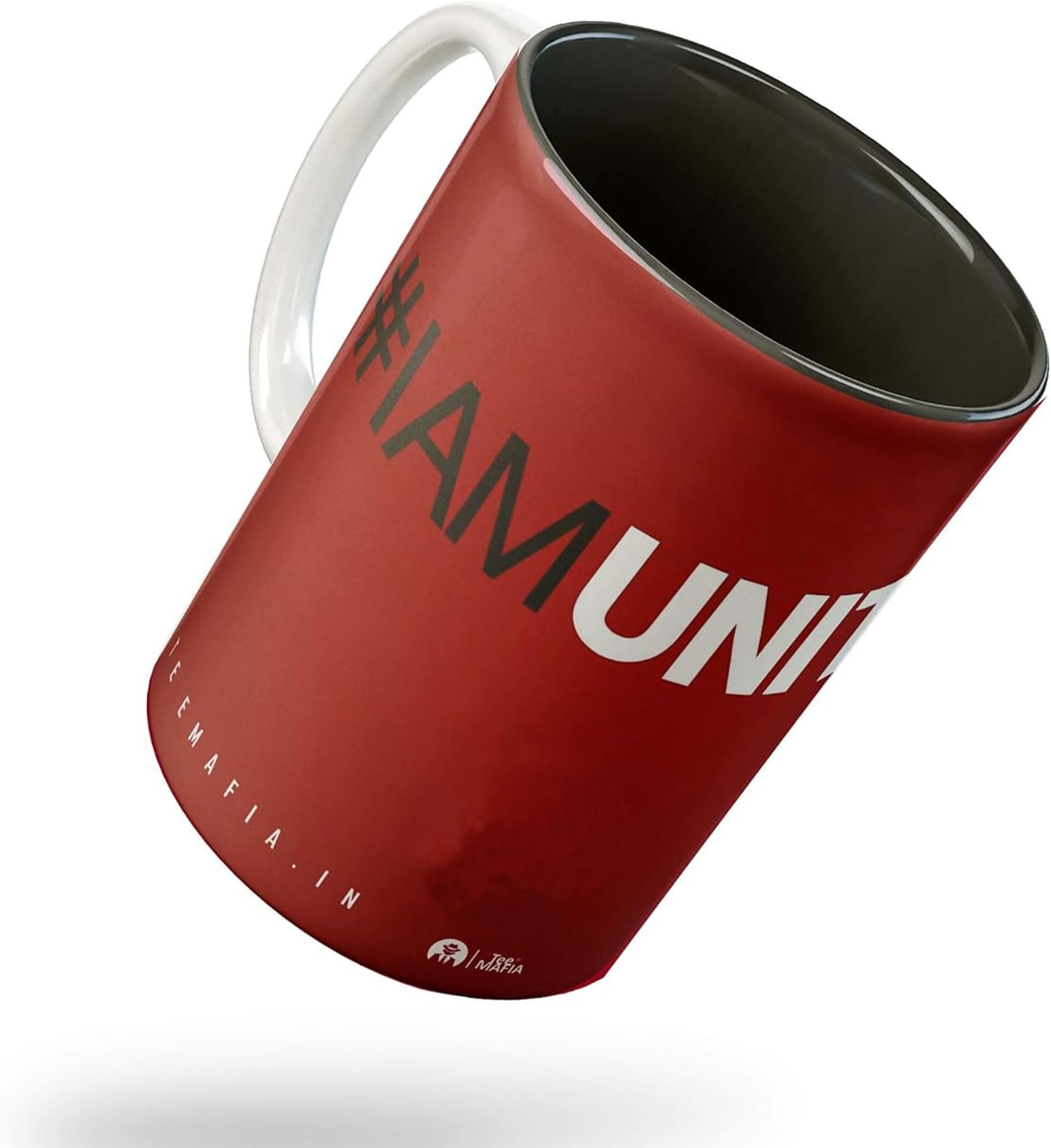 Ceramic Manchester United Mug - 1 Piece, Black, 11 oz