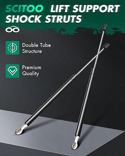 Vista 475 de SCITOO PM1017 - Soportes de elevación de 17.8 pulgadas para Hyundai Santa Fe 2007-2012 trasero izquierdo y derecho Liftgate Shock Struts 2pcs
