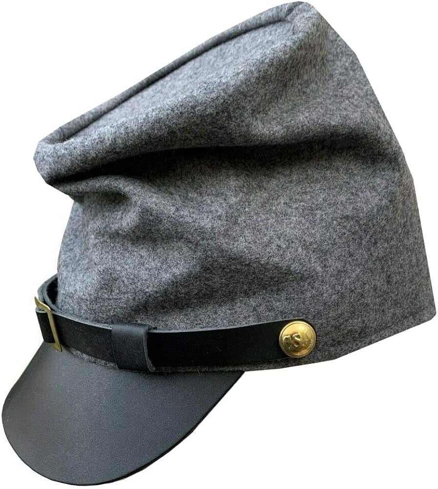 Kepi Général CSA Battle Gear Toys 1/6 - Gris Acier - Guerre De Sécession - USCW