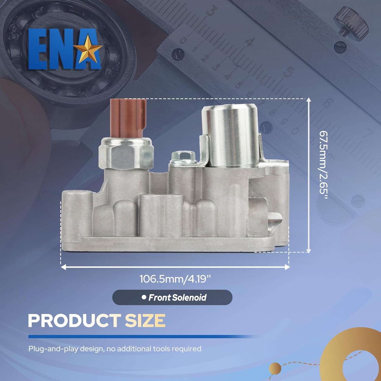ENA Engine Variable Valve Timing Solenoid Compatible with Honda Accord Crosstour Odyssey Pilot Acura RDX 3.5L V6 2008-2017 Front Camshaft Position Actuator Solenoid for 918-056 Set of 1