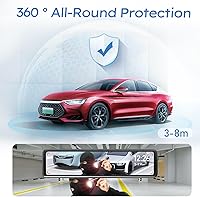 Vista 3 de Kit de cableado de cámara de salpicadero USB C con detección de radar de microondas, kit de cableado de 12V-24V a 5V/3A, adaptador de cámara