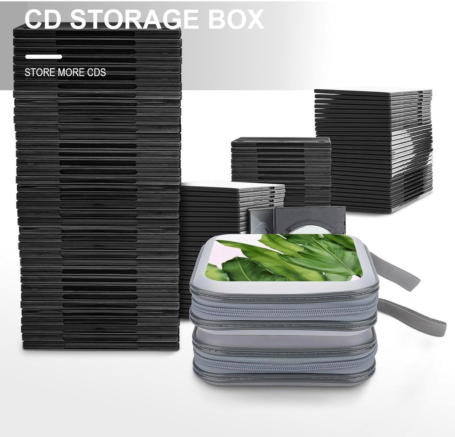 Fresh Banana Leaves CD Case CD Storage Box DVD Sleeves