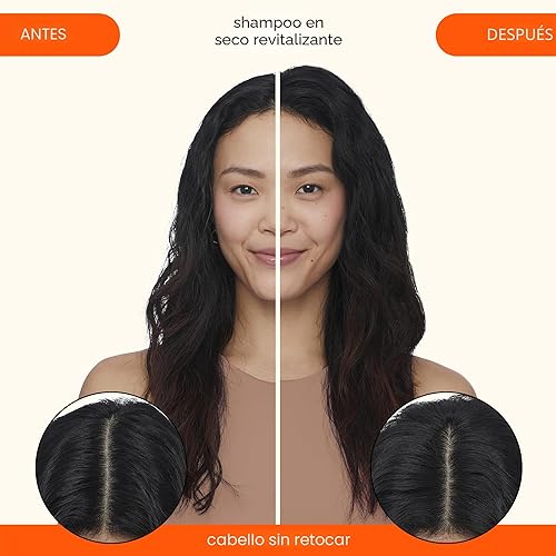 Miniatura 3 de amika Champú seco sin talco animado refresca las raíces con un voluminoso 'boomph' entre lavados, sin residuos blancos, absorbe el aceite + reduce