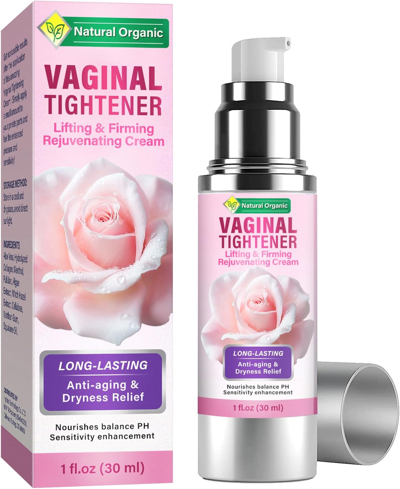 Vaginal Tightening Cream, All Natural Viginal Tightening for Women, Tightener and Improves Vaginial Health & Enhances Intimate Sensitivity by Give Birth