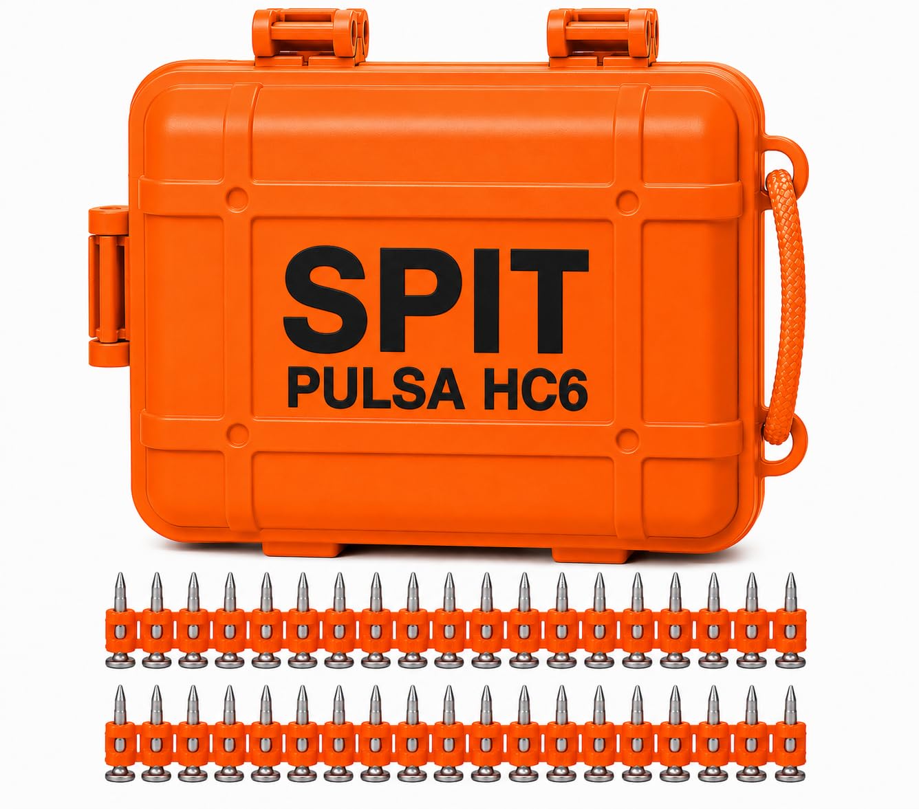 BLAST Steel Strip Nails 22 mm, 200 Pieces for Gas Nailer Compatible with SPIT Pulsa 700, 700E, 700P, 800, 800E, 800P and 800P+ | Concrete, Maconry and Steel Fixing