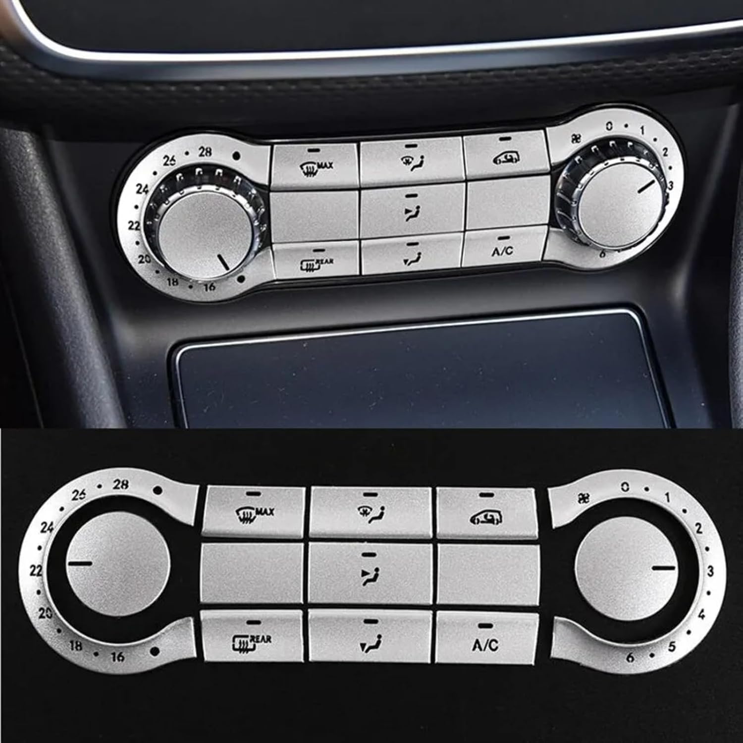 Switch Air Conditioning Knob Ring Button Decoration for B Class 2012-2019