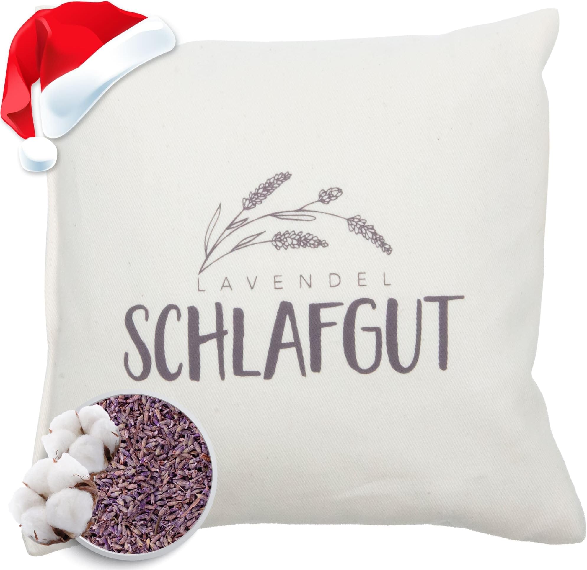 Lavendelkissen 30x20cm - Gefüllt Mit Echten Lavendelblüten & Schafschurwolle
