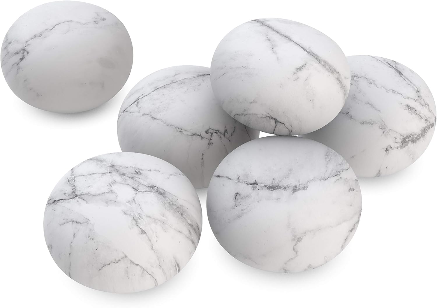 Pure Enrichment® DryStone® Reusable Moisture-Absorbing Stone - 6 Eco-Friendly Dehumidifying Desiccant for Small Spaces - Ideal for Gym Bags, Shoes, Electronics, Jewelry, Storage Bins, and Safes