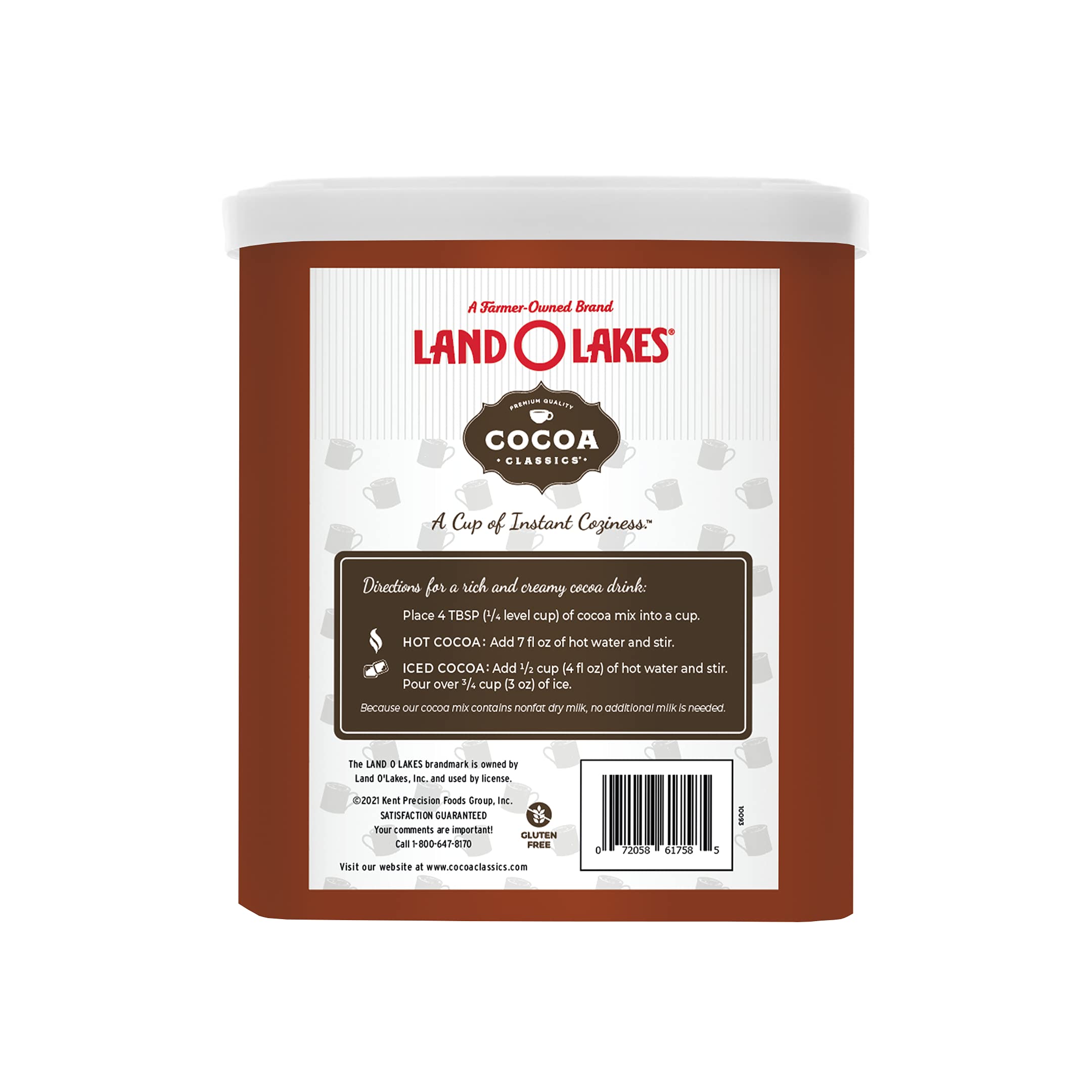 Amazon.com : Land O Lakes Cocoa Classics, Hot Cocoa Mix, Canister